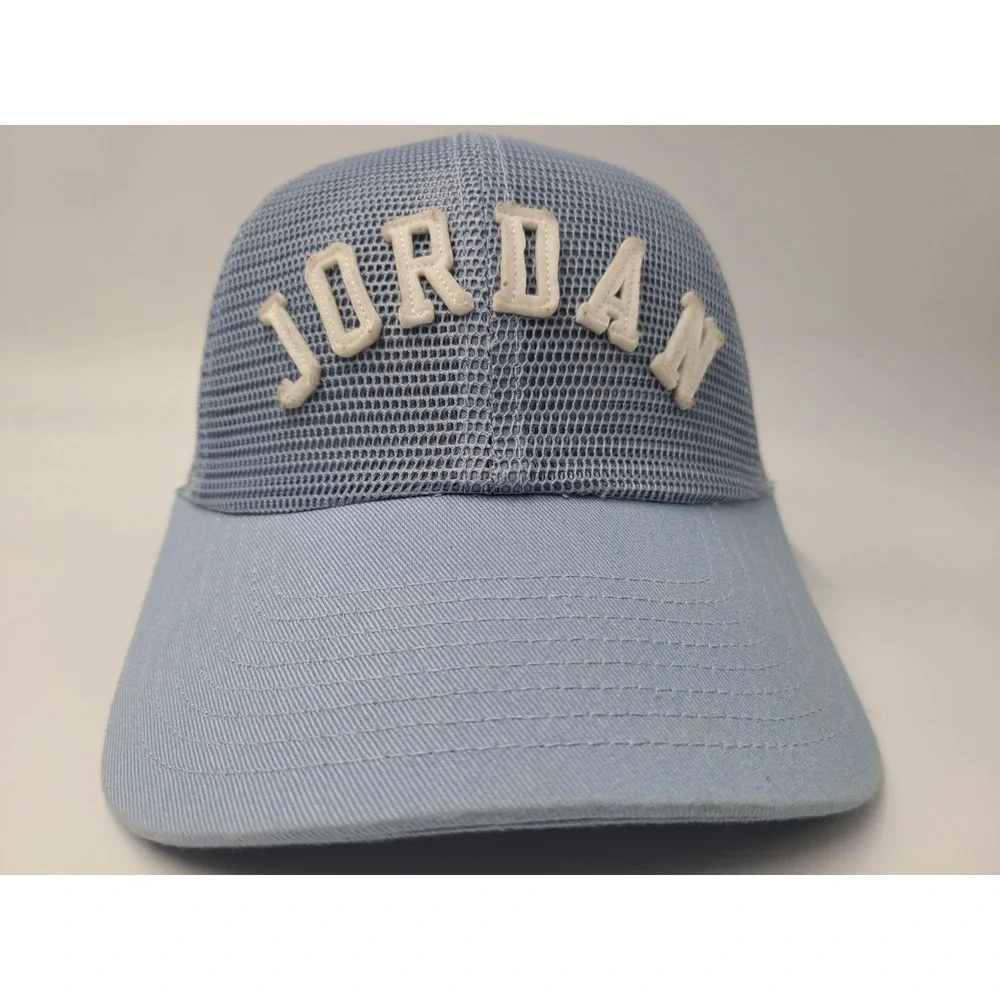 Air Jordan Jumpman‎ S-M Full Mesh Trucker Snapback Hat Cap Basketball Blue White